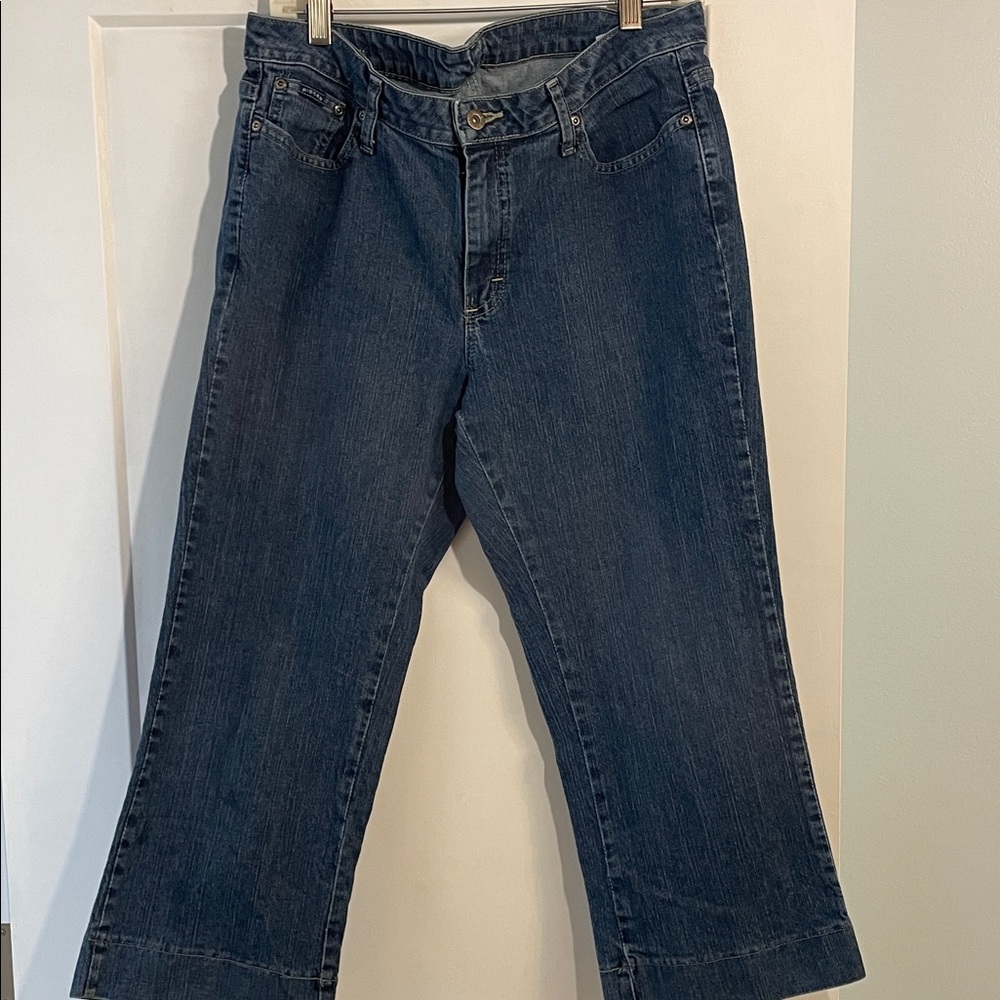 Riders Wide Leg Cropped 5 Pocket Jeans Size 12 No Stains or Flaws